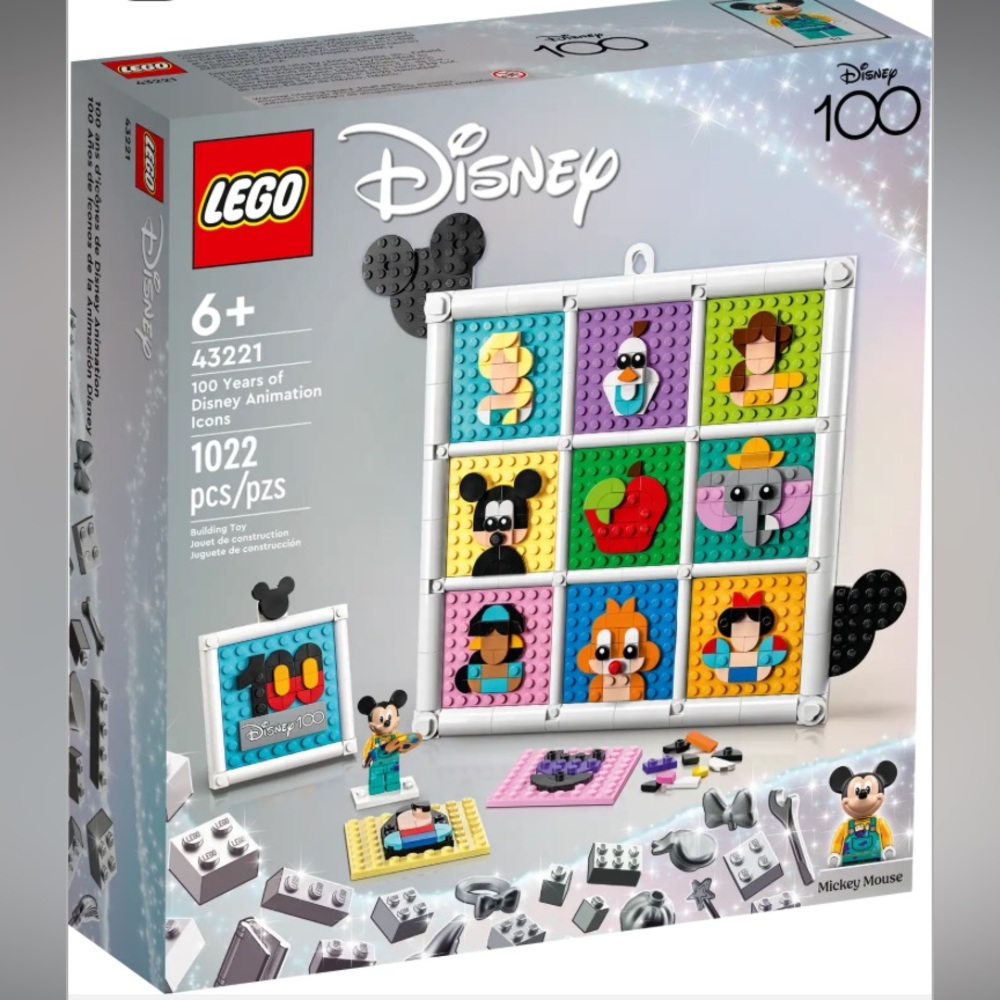 LEGO Disney 100 Years of Animation Icons Set 43221 NWT